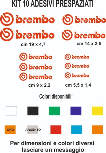 Adesivi brembo vinile - adesivi,